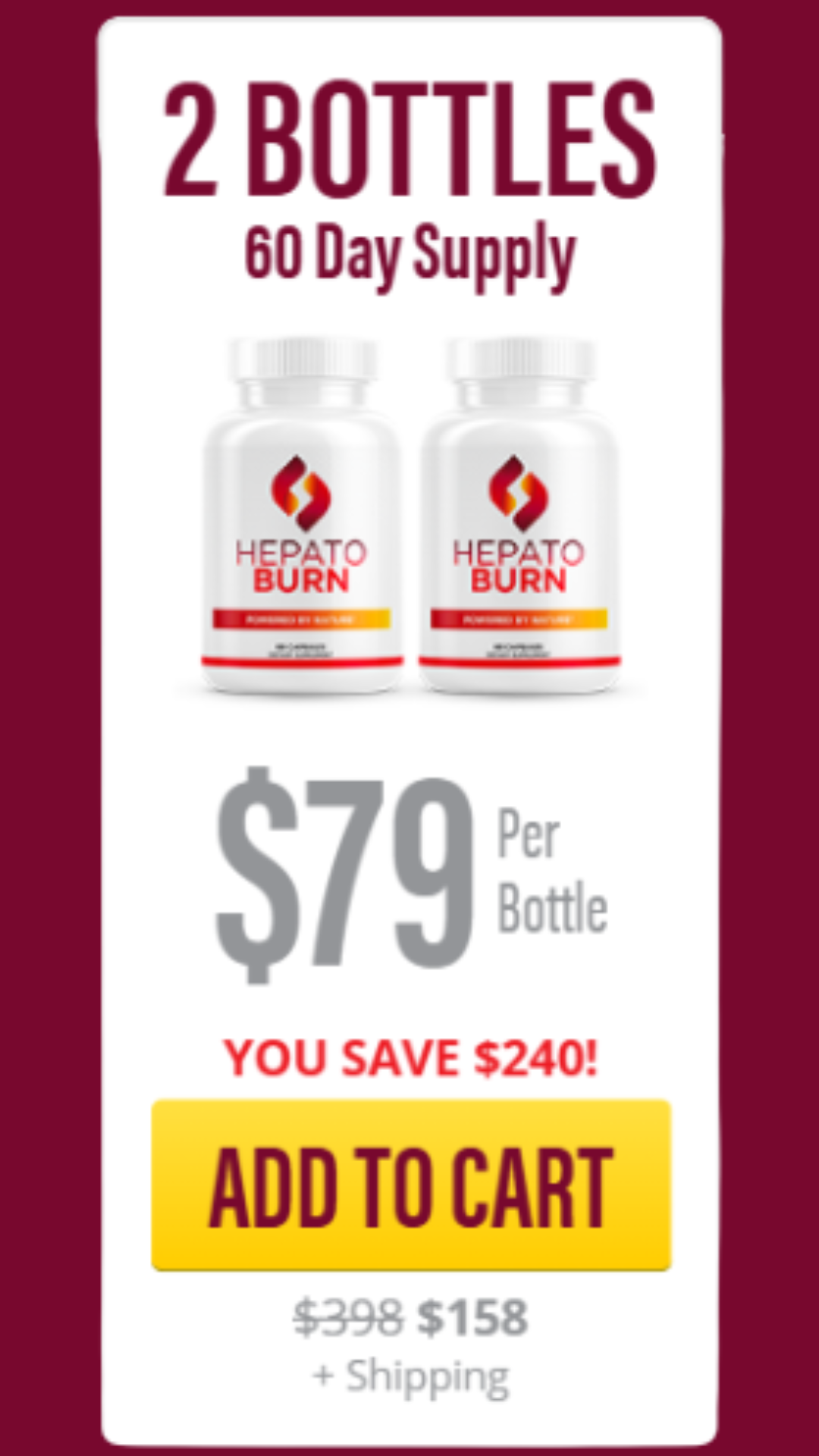 2 Bottles HepatoBurn