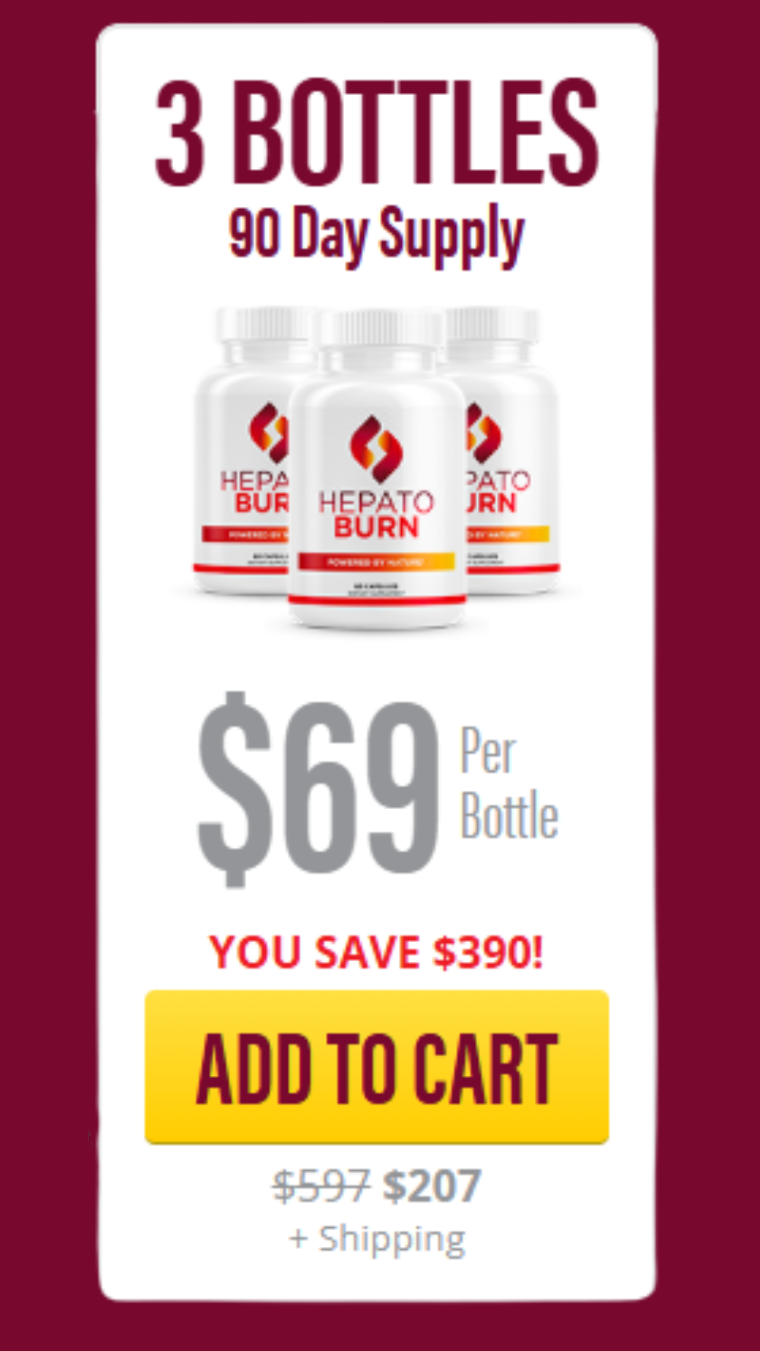 3 Bottles HepatoBurn